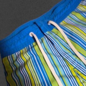 Blue Green & White NIKE Surf Shorts sz XL